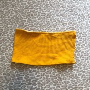 Golden urban outfitters tube top
